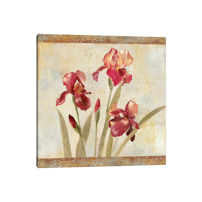 Iris Tapestry I by Asia Jensen - Wrapped Canvas Print, 45.72 cm H x 45.72 cm W x 3.175 cm D