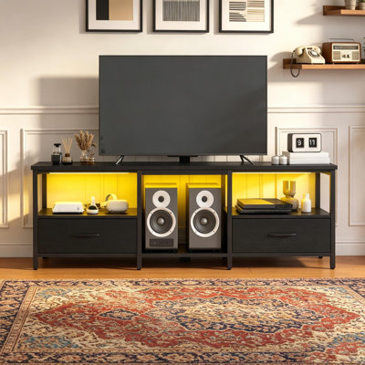 Meuble télé avec lumières DEL et station de charge Lucia