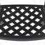 Cet ensemble de salle à manger en fonte d'aluminium toutes saisons comprend des chaises pivotantes et une table rectangulaire avec une structure noire