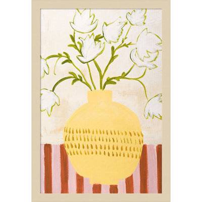 Yellow Vase Print by Design Fabrikken