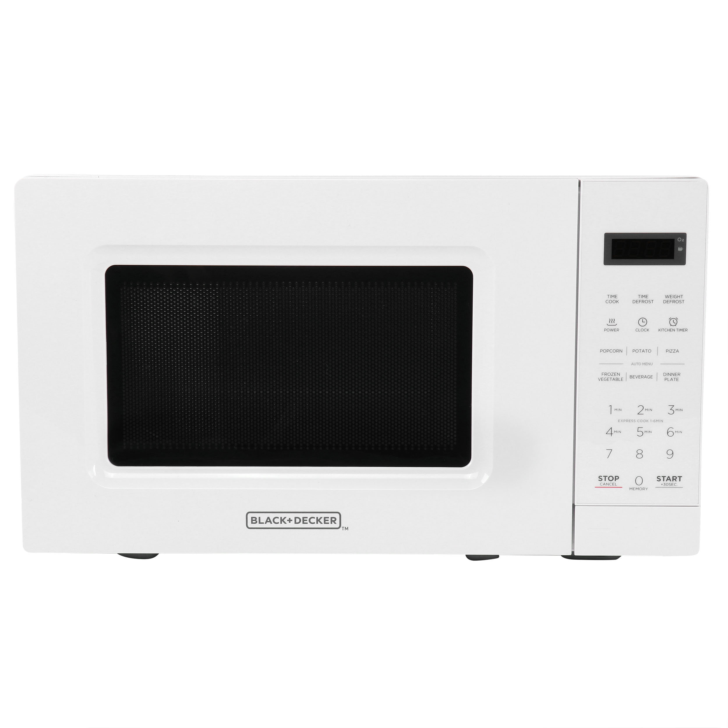 BLACK+DECKER Digital Microwave Oven with Turntable Push-Button