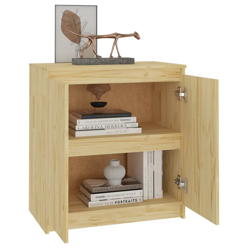 Lucyle 36cm Wide Solid Wood Sideboard, Brown