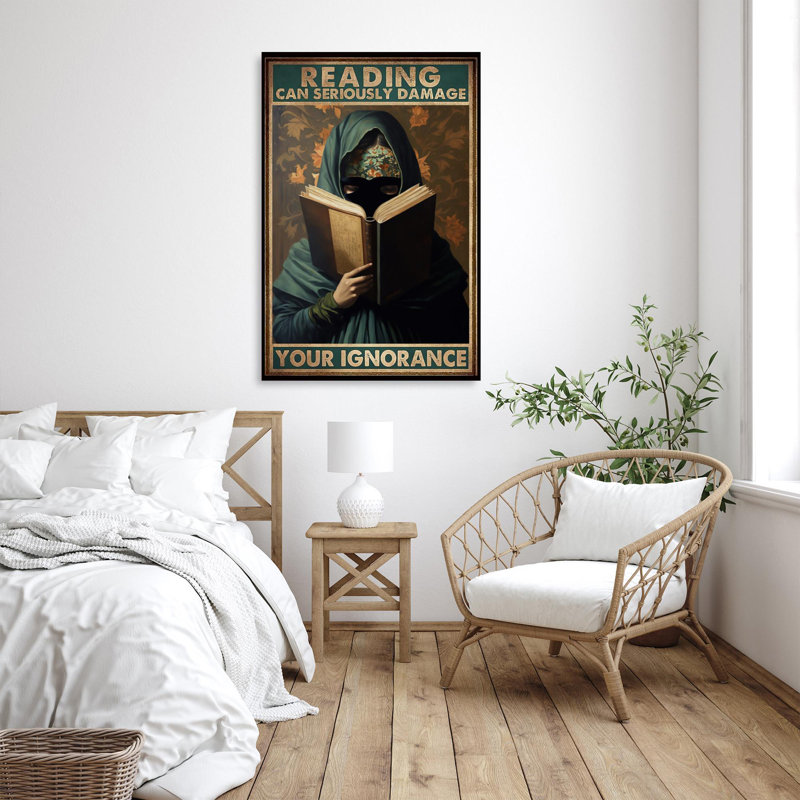 Impression sur toile, "Can de lecture", H 14 po x l 11 po x P 1,25 po