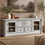 Meuble télé 60 po avec portes en verre
