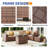 5 - Person Outdoor Rattan Sectional Seating Group with Fire Pit-1986738572