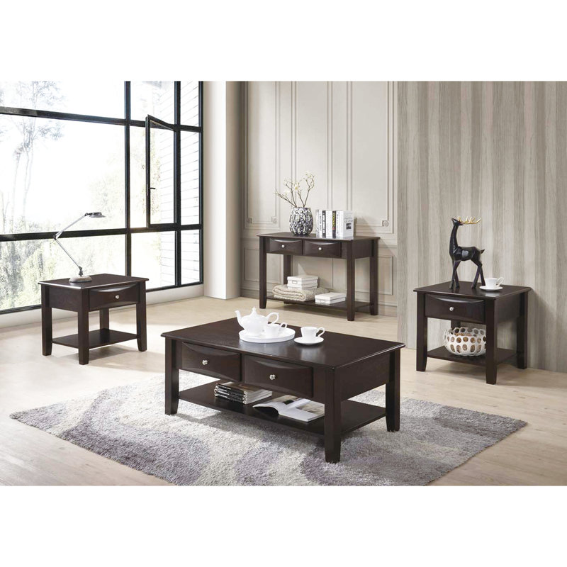Table basse à deux tiroirs