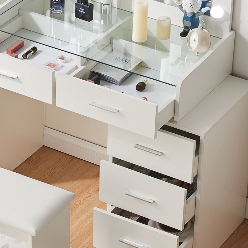 Awa Dressing Table with Mirror