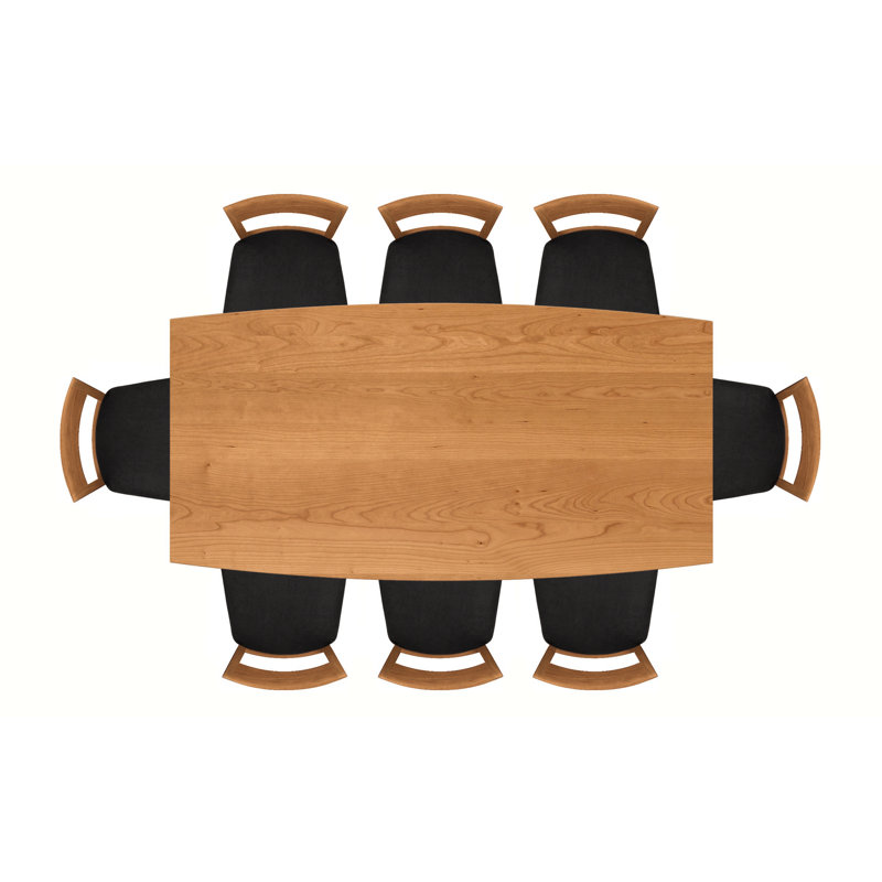 Catalina Fixed Top Table, Natural Cherry, 30" H x 40" L x 78" W