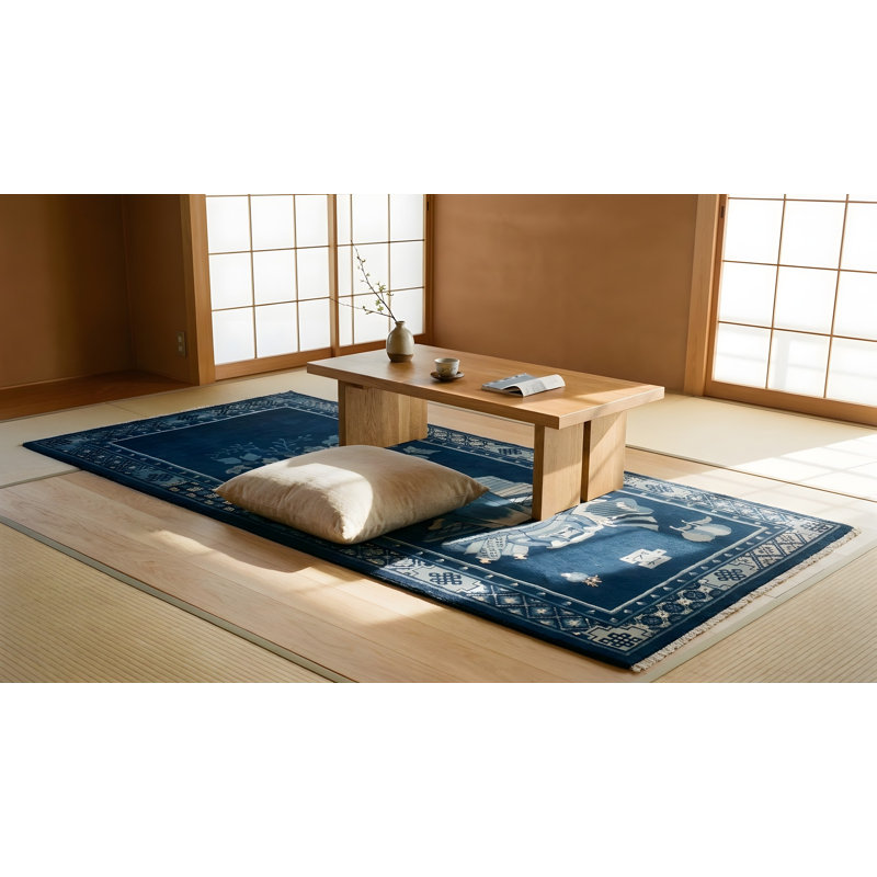 Antique Chinese - Baotou Blue 1925 Rug