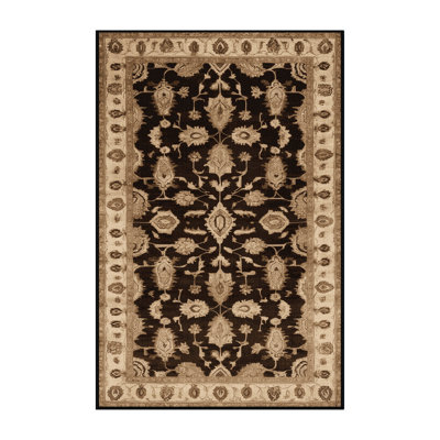 Tapis brun lavable à la machine