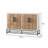Simple Retro Solid Wood And Iron Sideboard