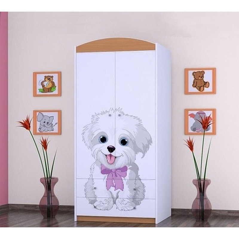 Nieto 2 Door Wardrobe, Brown