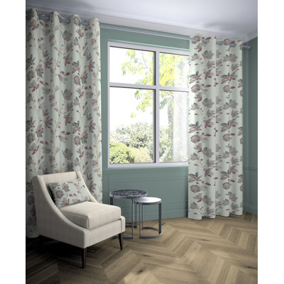 Cotton Room Darkening Curtains / Drapes Pair