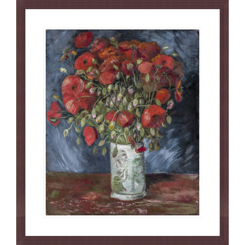 Vase avec coquelicots par Vincent van Gogh, H 27,12 po x l 23,5 po