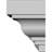Endurathane Classic Crosshead, 64" Bottom Width x 70" Top Width x 4 1/2"H x 1/2"P, Factory Primed-121846326