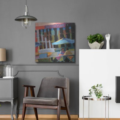Winston Porter 'Bus Stop Cafe' by Patti Mollica, Metal Wall Art,