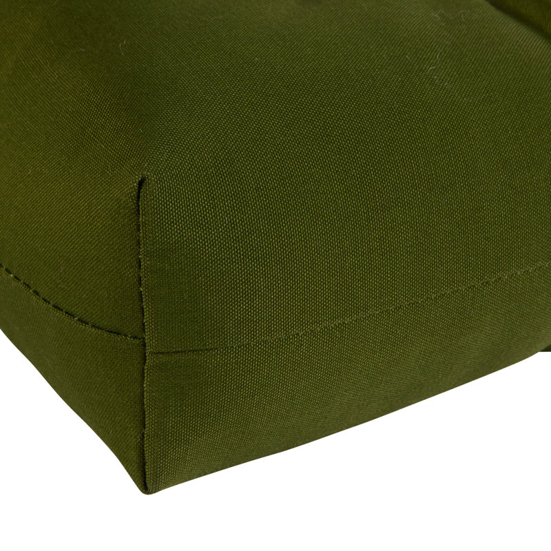 East Urban Home Hinged Outdoor Seat/Back Dining Cushion, Hunter