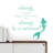 Text & Numbers Non-Wall Damaging Wall Decal