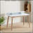 Mid-Century Modern Wood Writing Desk With Hutch-2067272410