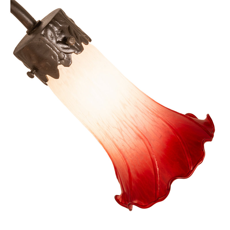 Diop Table Lamp, Red/White