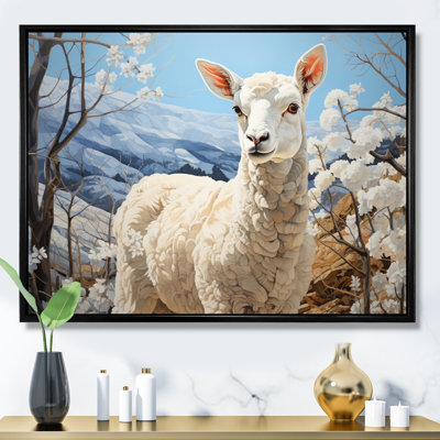 Alpaca Blue Landscape II - reproduction sur toile