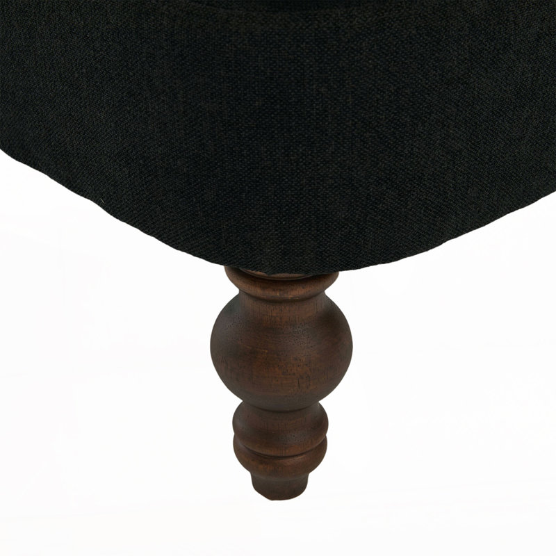 Chaise longue surdimensionnée en chenille, Noir