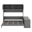 Grand lit escamotable avec bureau, tablettes et armoires-971406239