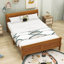 Base de lit plateforme en bois avec tête de lit Dovidio-1540447050-1540447044