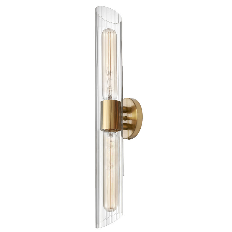 Éclairage pour meuble-lavabo 2 lumières Samantha, Laiton vieilli