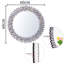 Freelon Round Crystal Framed Wall Accent Mirror 60x60CM