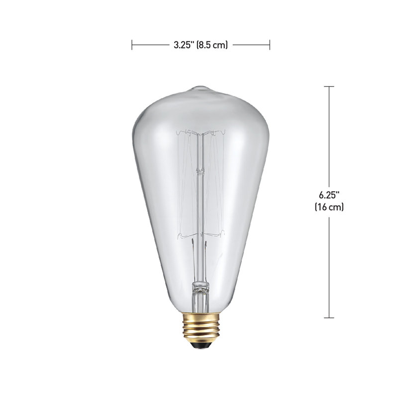 Ampoule incandescente 60W à filament rétro