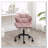 Eldon Diamond Tufted Adjustable Swivel Office Chair,Mauve-665095467