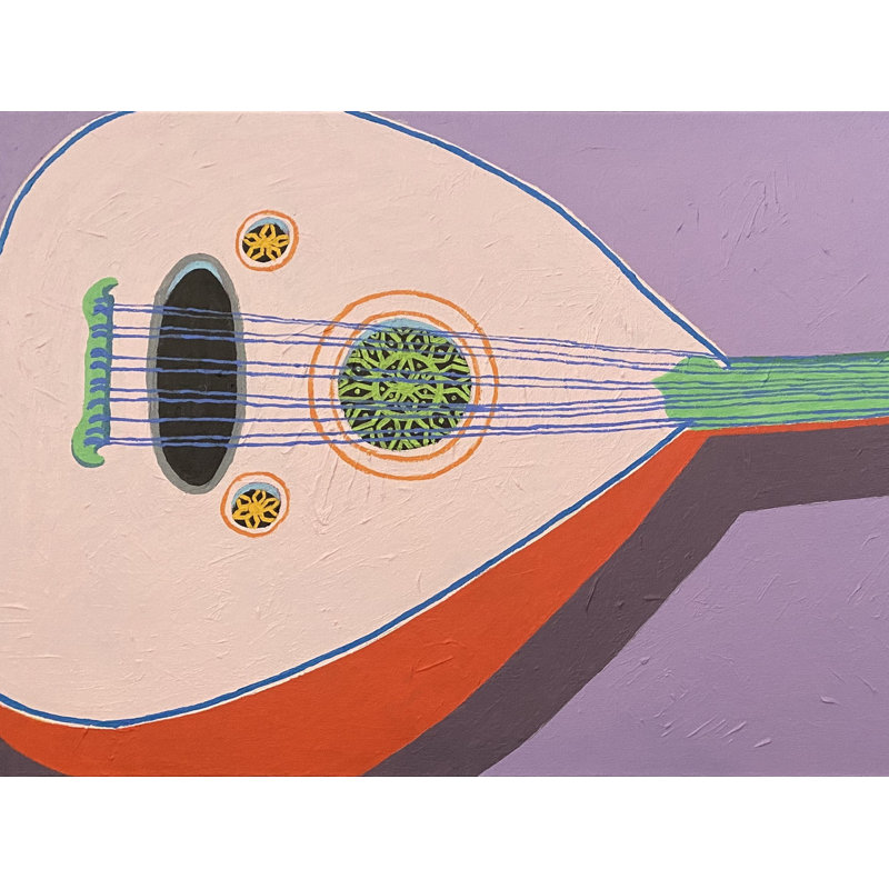 Turkish Oud Print by Sue Graef, Black Framed Paper, 16" H x 20" W