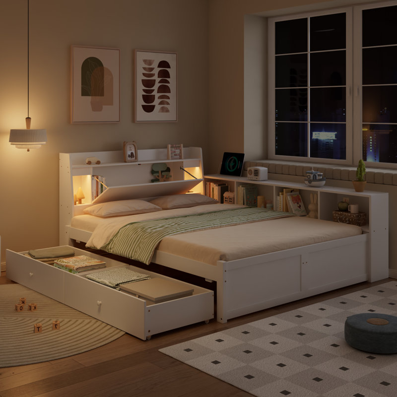 Solid Wood Bed