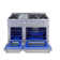 Propane Converted 48" 6.7 cu. ft. Freestanding Gas with Griddle