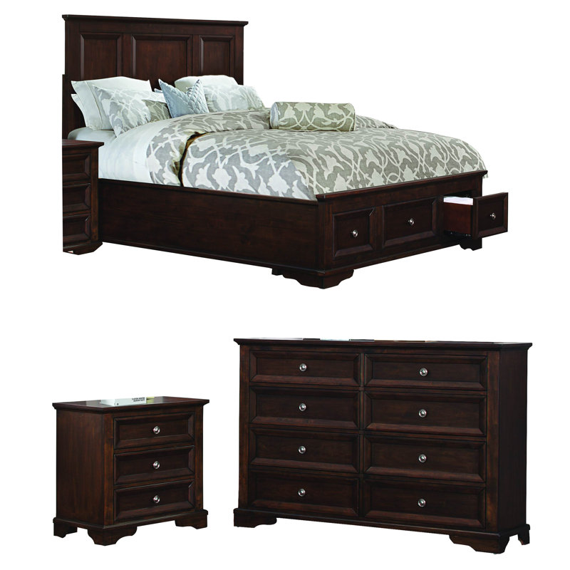 Eunice Solid Wood Piece Bedroom Set