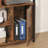 Industrial Bookcase, 71.1" Tall 6-tier Bookshelf With Storage Cabinet & 9 Open Shelves, Freestanding Display Rack For Living Room, Brown-462714914