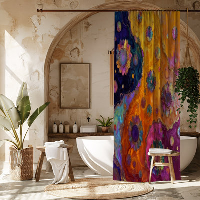 Wildly Boho Shower Curtain And Bath Mat