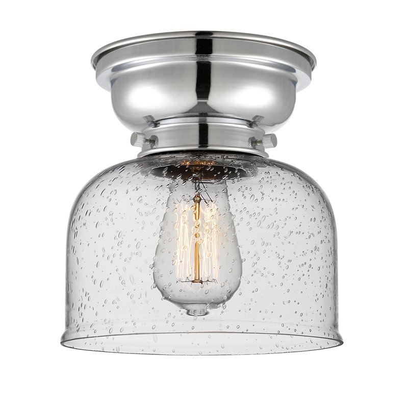 Plafonnier encastré 8 lumières Moody, Ampoule non incluse, Grainé, Chrome poli