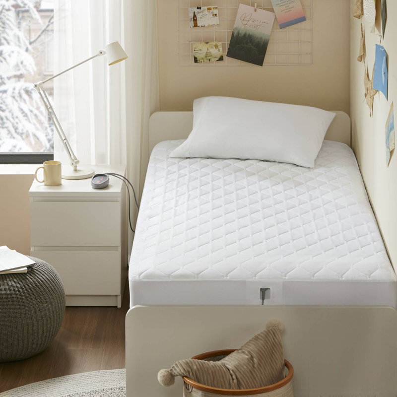 Protège-matelas simple blanc avec Scotchgard Beautyrest, Simple