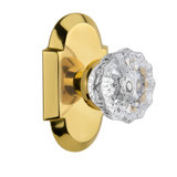 Cottage Plate with Crystal Door Knob