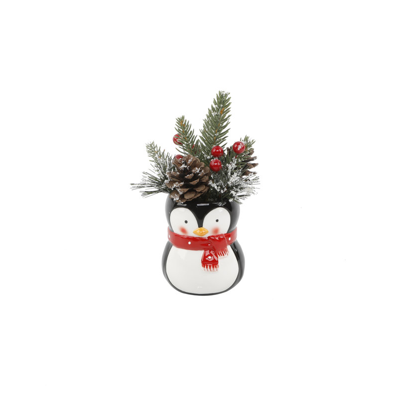 Arbre de Noël vert floqué / givré