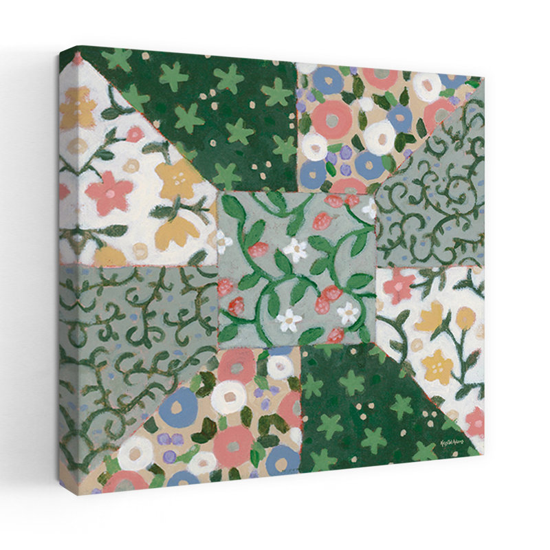 Art mural floral matelassé Floral III, H 24 po x l 24 po