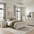 Wrentham 4-Piece King Size Bedroom Furniture Set, Wood Panel Bed, Dresser, Nightstand And Chest, Antique Walnut Finish
