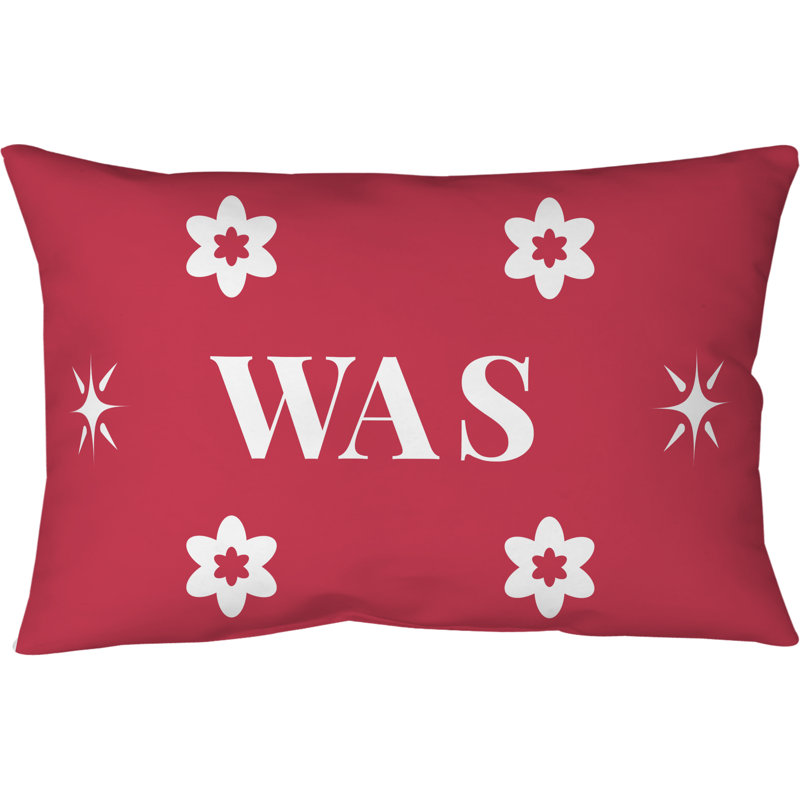 Coussin en polyester filé et fermé Washington Basketball 20 pouces x 14 pouces