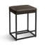 Tabouret de comptoir de cuisine moderne taupe foncé de 24 po avec repose-pieds rembourré Borough-55602656-72244469-115273438