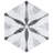 Classico Bardiglio Hex 7" x 8" Porcelain Patterned Wall & Floor Tile