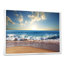Sunrise Sea Sunset beach, art mural sur toile côtière, reproduction d'art sur la plage-335121429-377589852