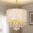 Modern Capiz Shell Crystal Chandeliers-358458652