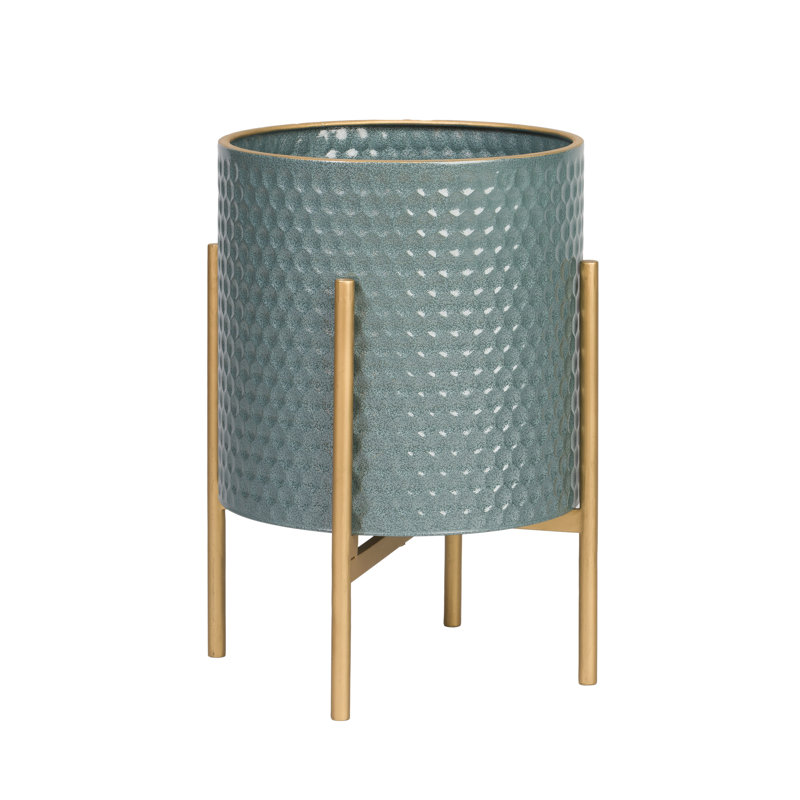 Pot à fleurs Rhys Mid Century, H 18 po x l 13,75 po x P 13,75 po